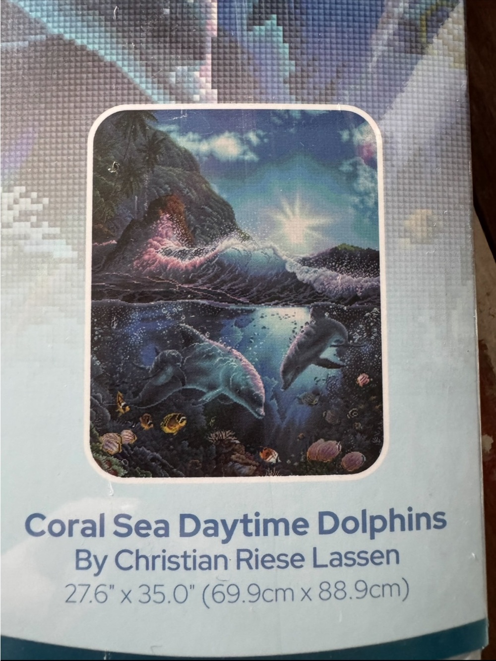 Coral Sea Daytime Dolphins by Christian Riese Lassen Diamond Painting